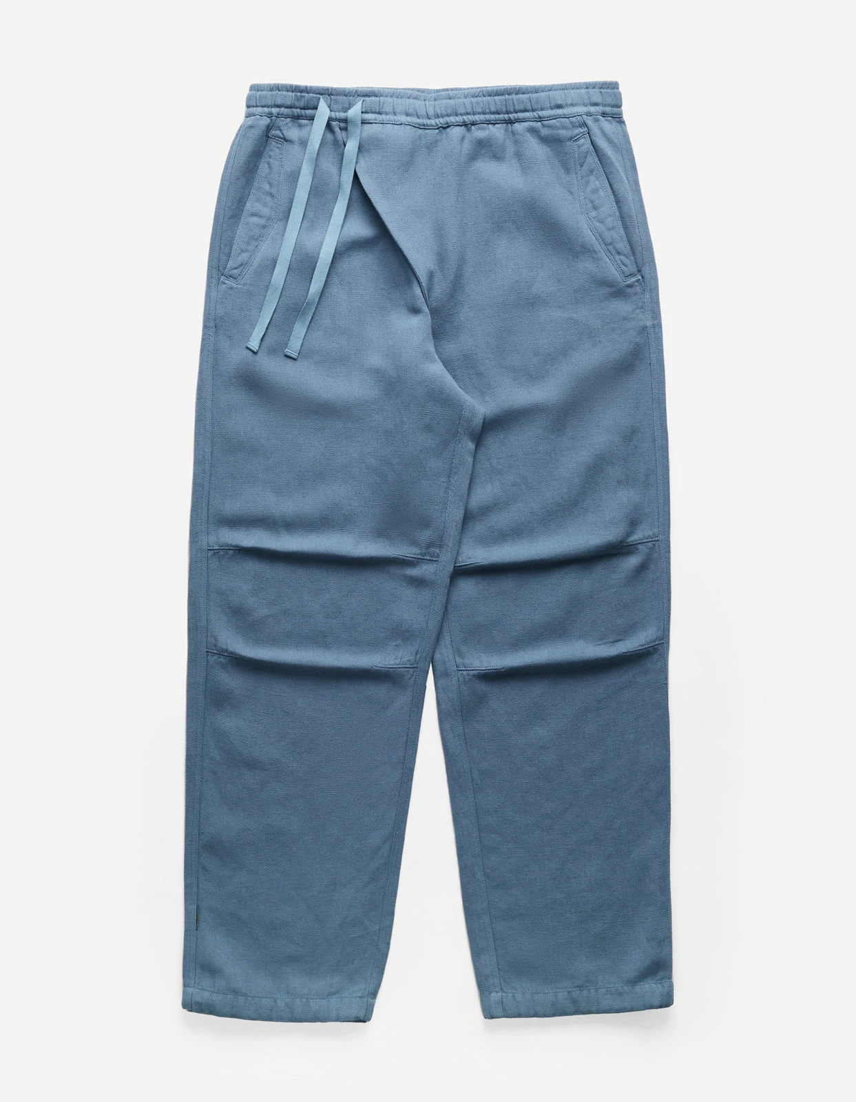 Maharishi 5006 Hemp Asym Loose Track Pants Subdued Blue 1 Maharishi 5006 Hemp Asym Loose Track Pants Subdued Blue