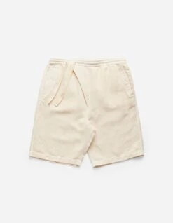 Maharishi 5007 Hemp Asym Loose Track Shorts Ecru