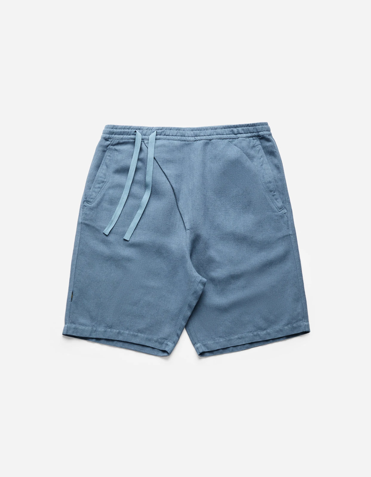 Maharishi 5007 Hemp Asym Loose Track Shorts Subdued Blue 1 Maharishi 5007 Hemp Asym Loose Track Shorts Subdued Blue