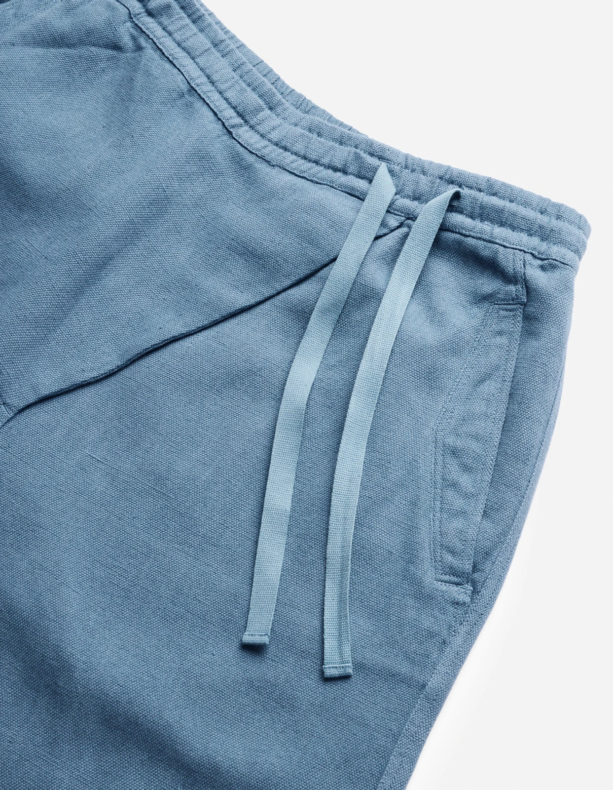 Maharishi 5007 Hemp Asym Loose Track Shorts Subdued Blue 9 Maharishi 5007 Hemp Asym Loose Track Shorts Subdued Blue - Image 9