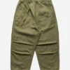 Maharishi 5008 Hemp Asym Cropped Track Pants Olive OG-107F