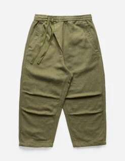 Maharishi 5008 Hemp Asym Cropped Track Pants Olive OG-107F