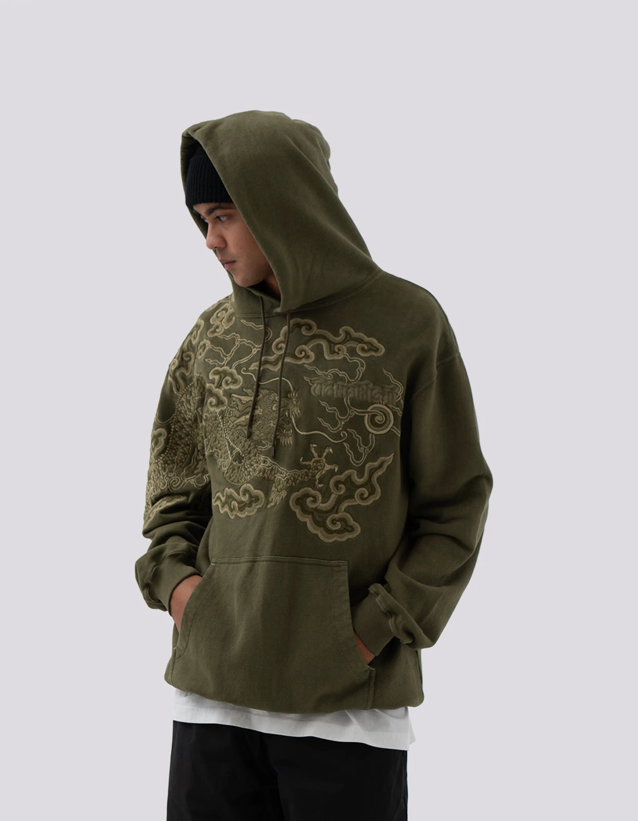 Maharishi 5014 30th Anniversary Hooded Sweat Olive 3 Maharishi 5014 30th Anniversary Hooded Sweat Olive - Image 3