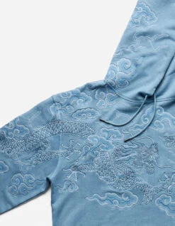 Maharishi 5014 30th Anniversary Hooded Sweat Subdued Blue -Maharishi Shop 5014 subduedblue 30