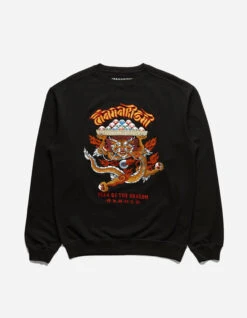 Maharishi 5015 Abundance Dragon Crew Sweat Black