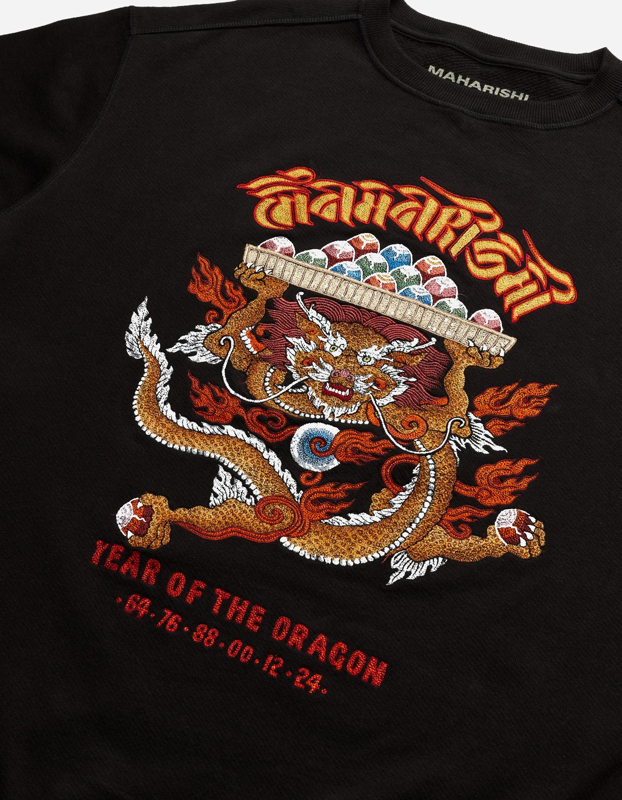 Maharishi 5015 Abundance Dragon Crew Sweat Black 6 Maharishi 5015 Abundance Dragon Crew Sweat Black - Image 6