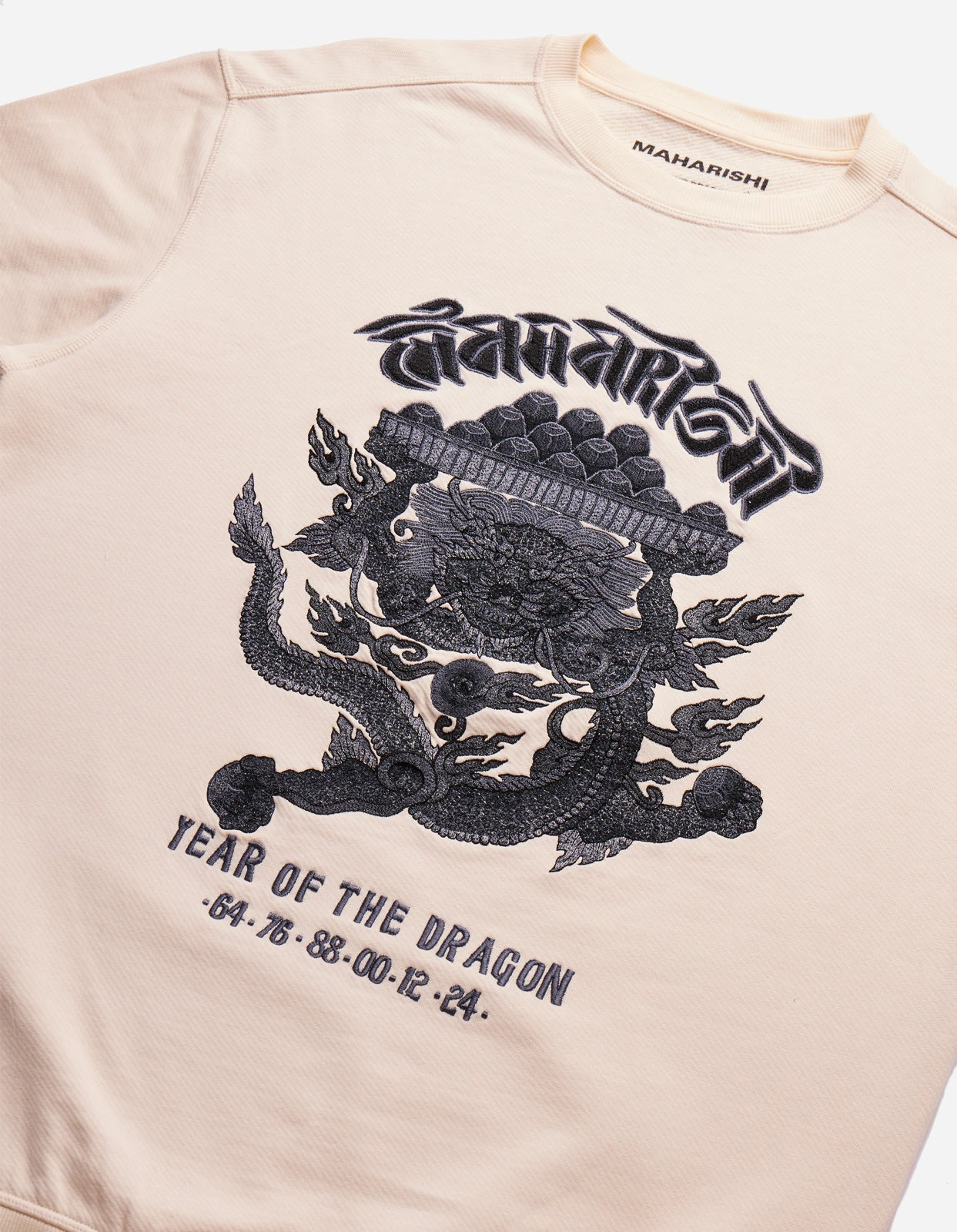 Maharishi 5015 Abundance Dragon Crew Sweat Ecru 7 Maharishi 5015 Abundance Dragon Crew Sweat Ecru - Image 7