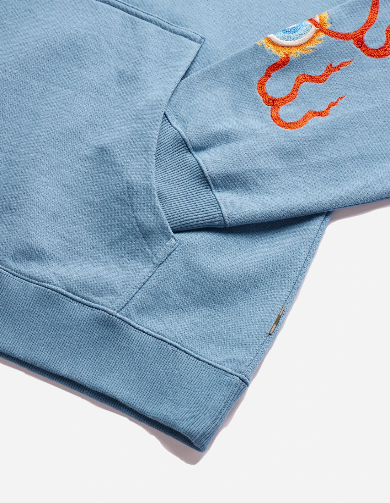 Maharishi 5016 Abundance Dragon Hooded Sweat Subdued Blue 8 Maharishi 5016 Abundance Dragon Hooded Sweat Subdued Blue - Image 8