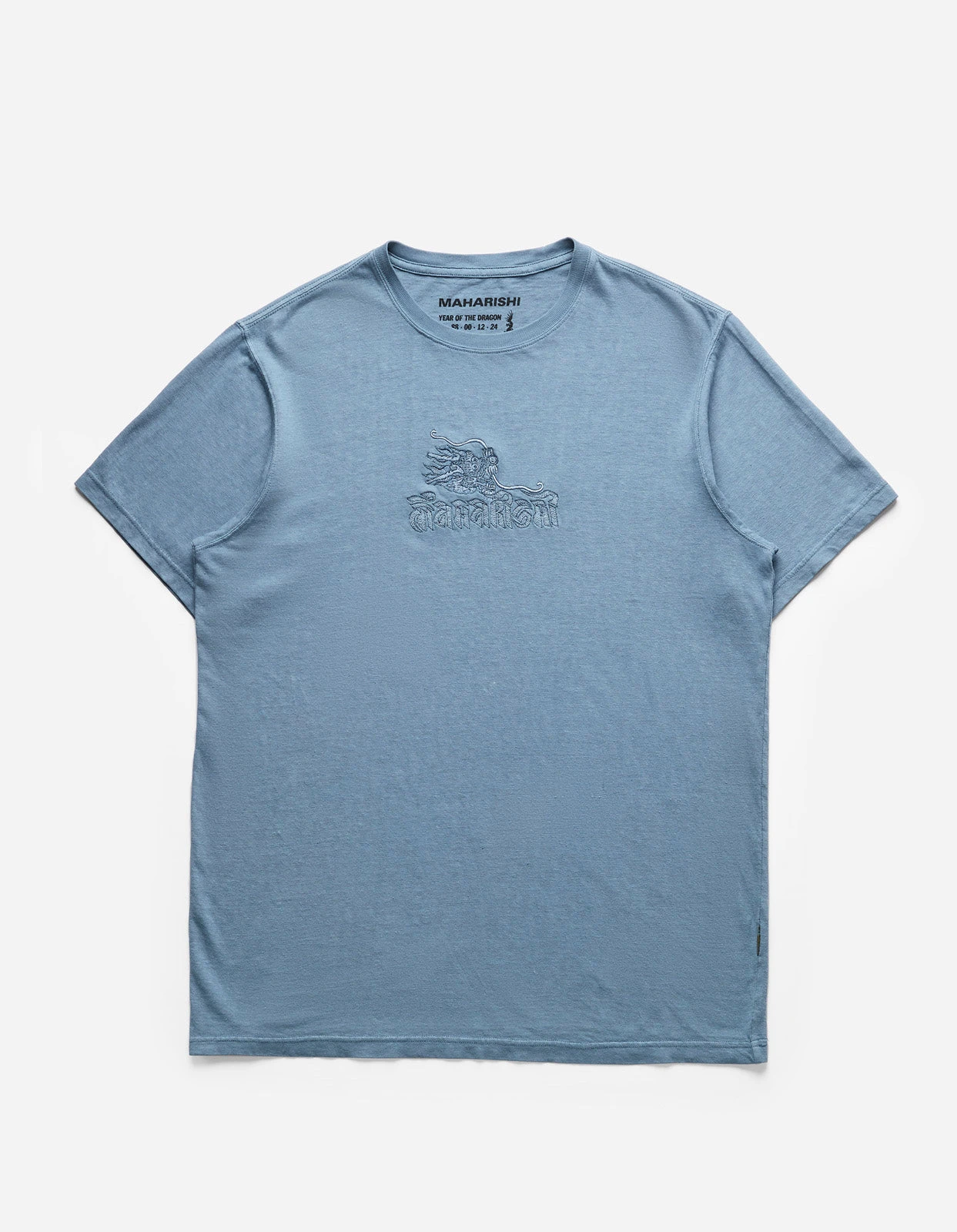 Maharishi 5019 30th Anniversary Dragon T-Shirt Subdued Blue 1 Maharishi 5019 30th Anniversary Dragon T-Shirt Subdued Blue