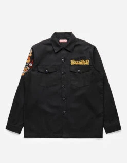 Maharishi 5022 Lunar Dragon Utility Shirt Black