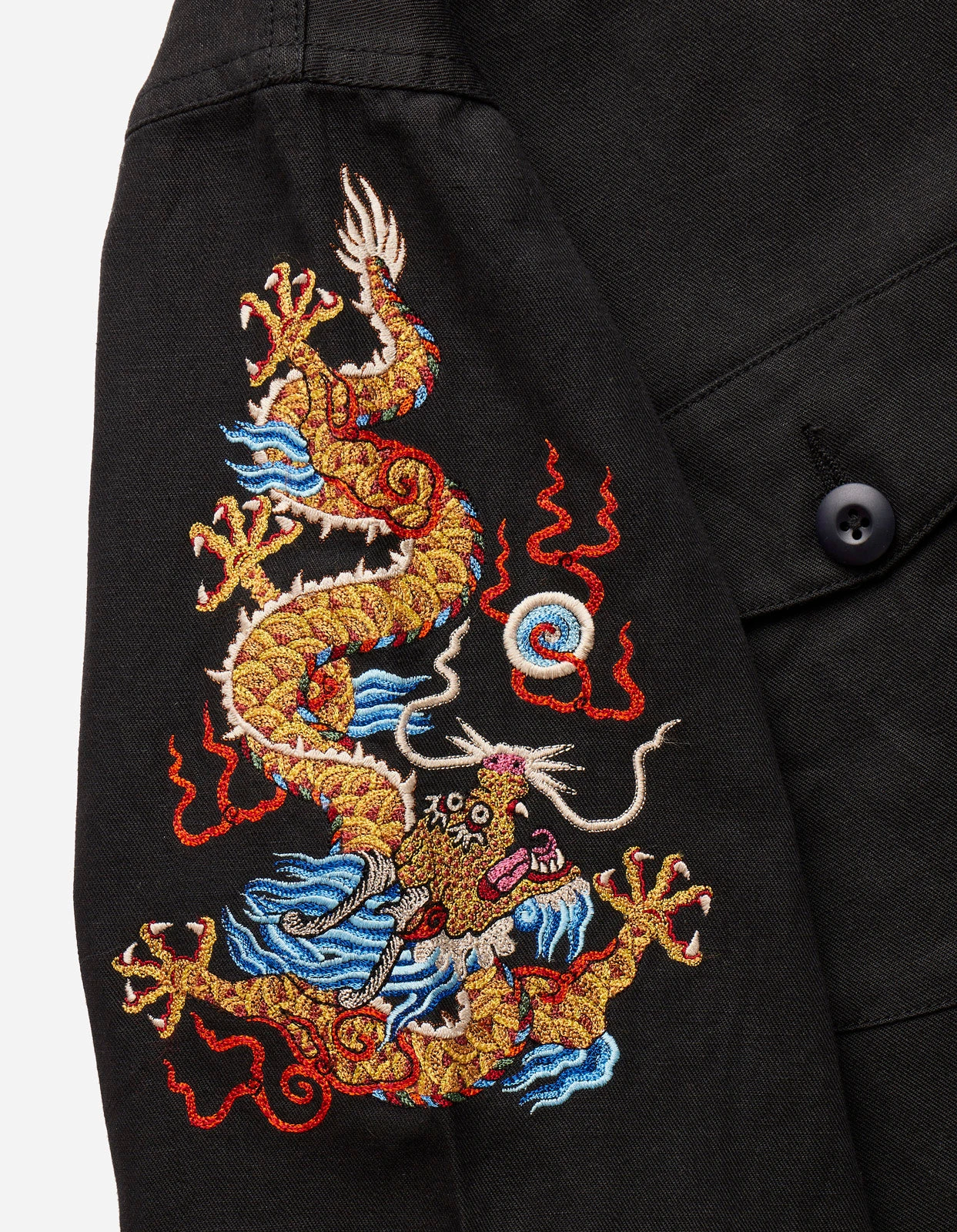 Maharishi 5022 Lunar Dragon Utility Shirt Black 6 Maharishi 5022 Lunar Dragon Utility Shirt Black - Image 6