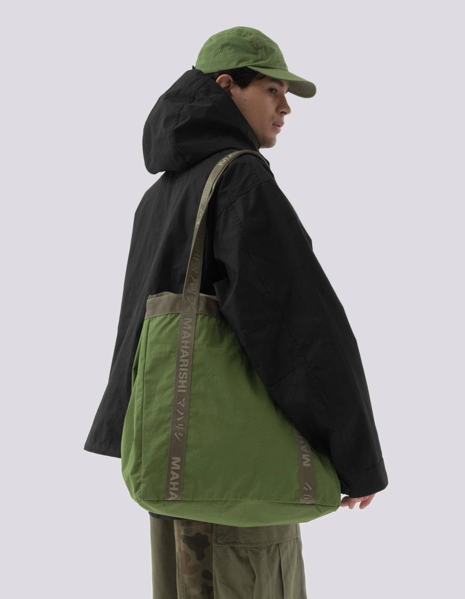 Maharishi 5046 WR Stand Utility Tote Bag Green Shoot 2 Maharishi 5046 WR Stand Utility Tote Bag Green Shoot - Image 2