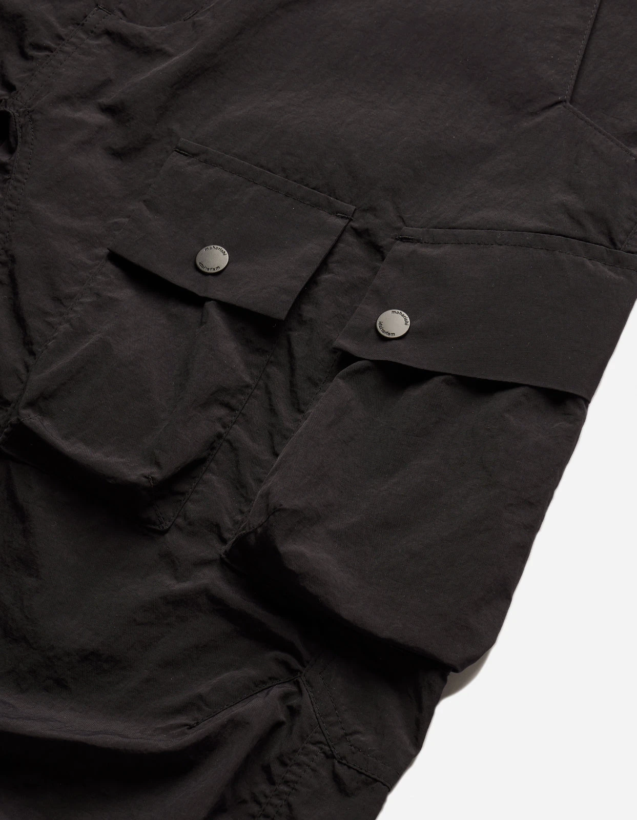 Maharishi 5040 Veg Dyed Cargo Track Pants Black 3 Maharishi 5040 Veg Dyed Cargo Track Pants Black - Image 3
