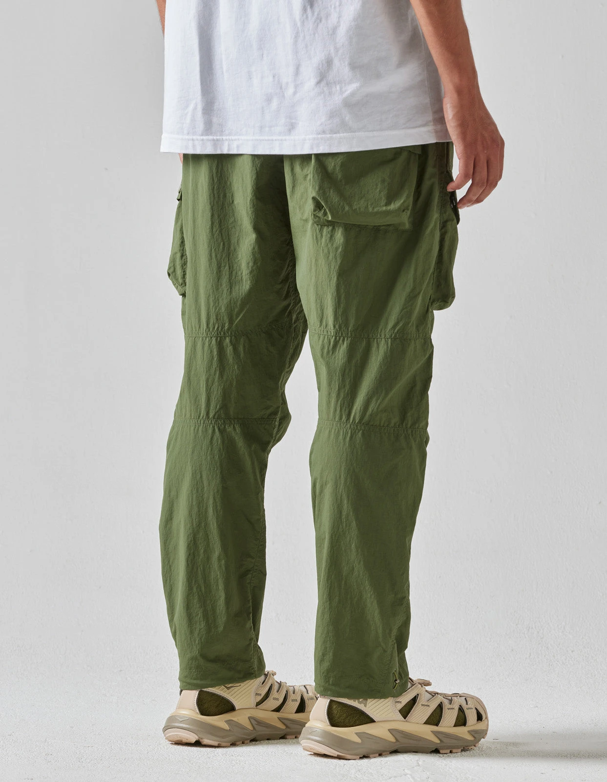 Maharishi 5040 Veg Dyed Cargo Track Pants Olive 4 Maharishi 5040 Veg Dyed Cargo Track Pants Olive - Image 4