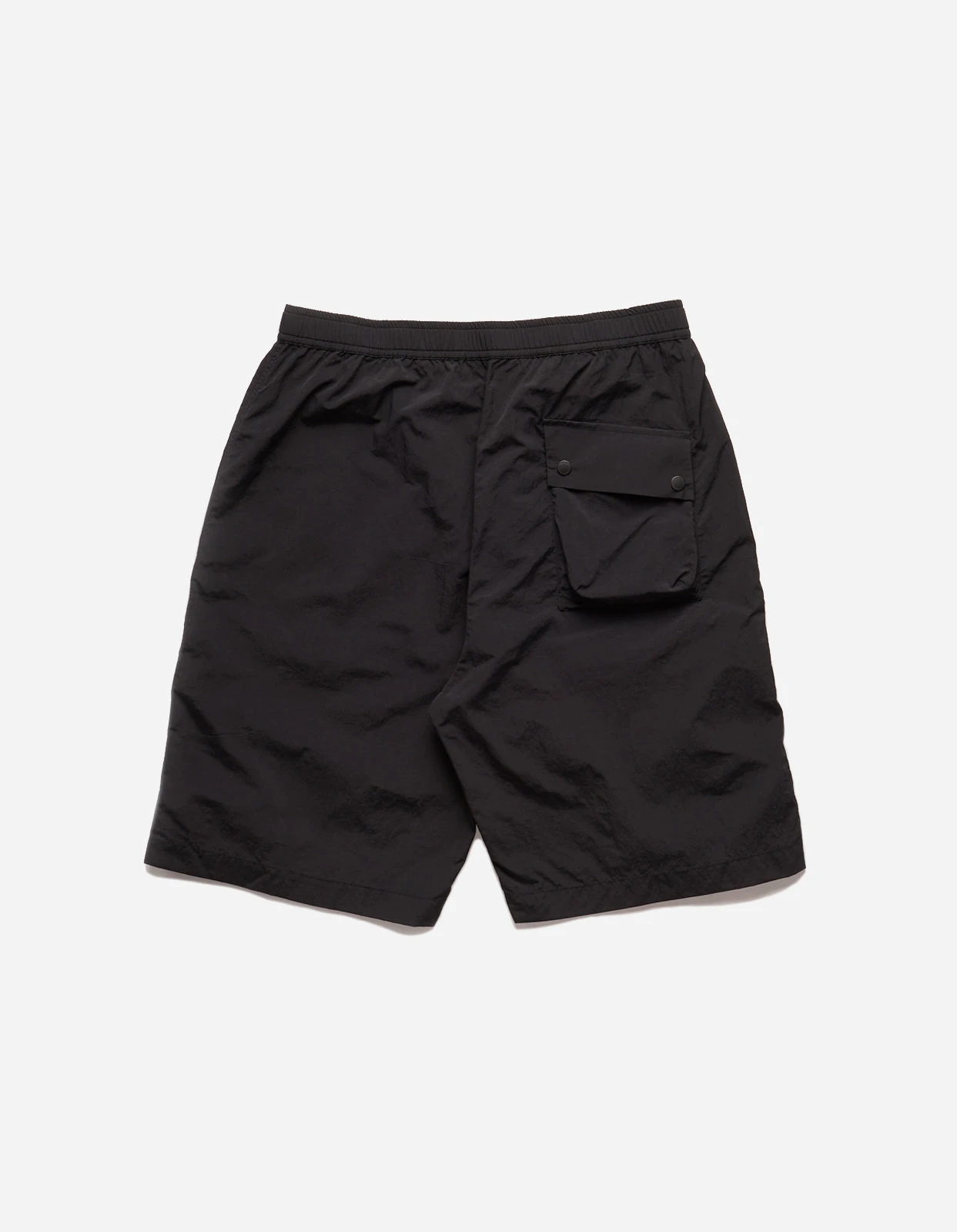 Maharishi 5041 Veg Dyed Asym Cargo Track Shorts Black 6 Maharishi 5041 Veg Dyed Asym Cargo Track Shorts Black - Image 6