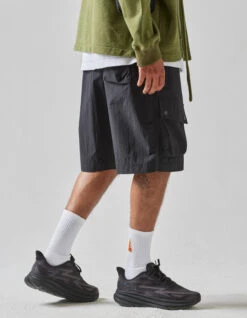 Maharishi 5041 Veg Dyed Asym Cargo Track Shorts Black 14 Maharishi 5041 Veg Dyed Asym Cargo Track Shorts Black -Maharishi Shop 5041 black 80