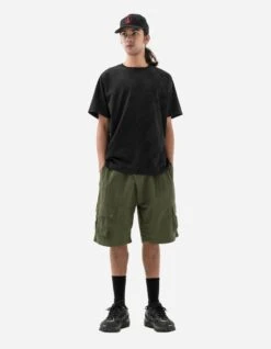 Maharishi 5041 Veg Dyed Asym Cargo Track Shorts Olive 16 Maharishi 5041 Veg Dyed Asym Cargo Track Shorts Olive -Maharishi Shop 5041 olive 80