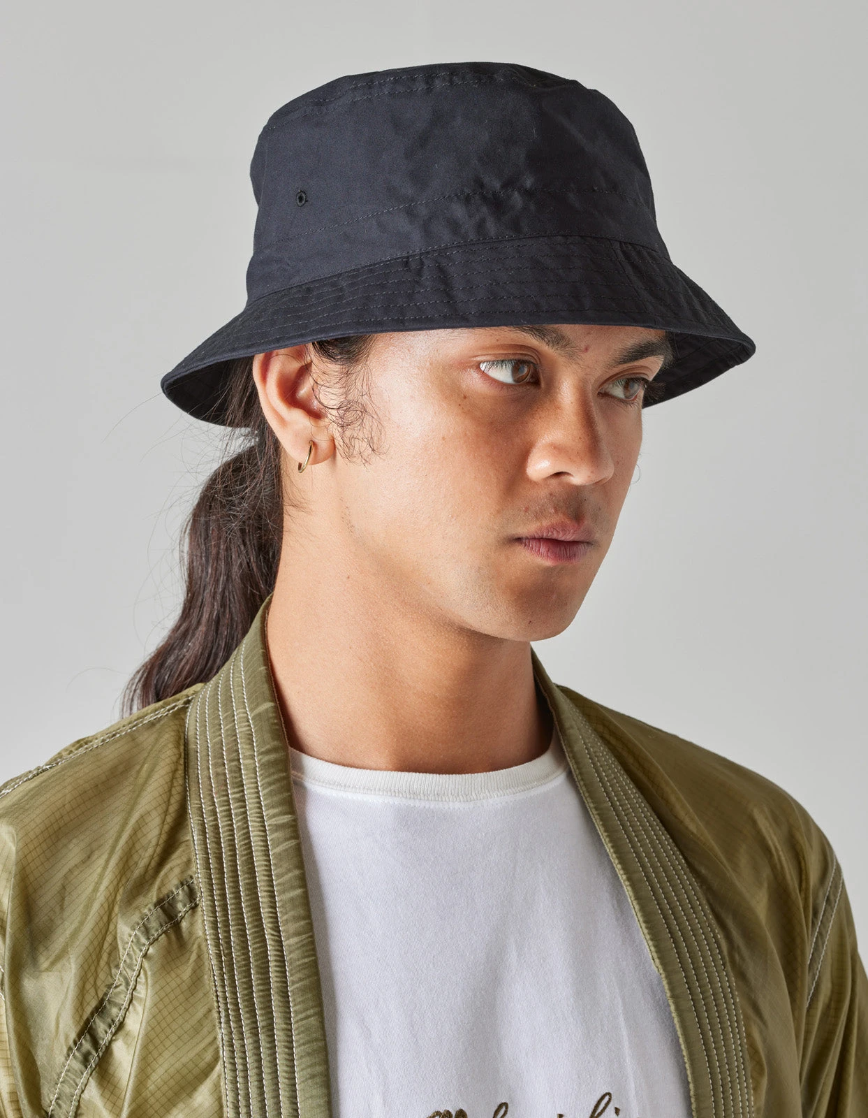 Maharishi 5047 WR Stand Bucket Hat Black 2 Maharishi 5047 WR Stand Bucket Hat Black - Image 2