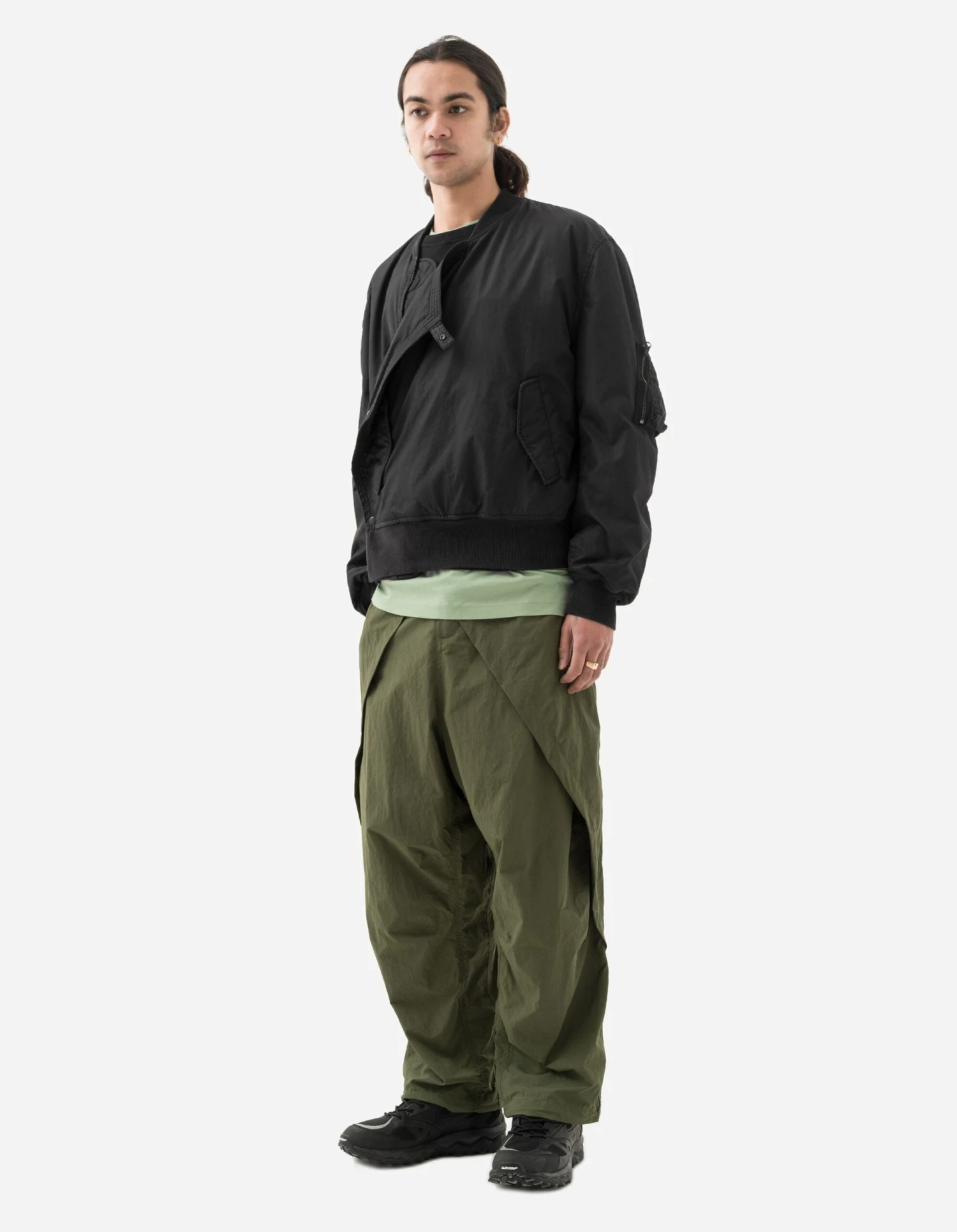 Maharishi 5056 Monk MA-1 Flight Jacket Black 3 Maharishi 5056 Monk MA-1 Flight Jacket Black - Image 3