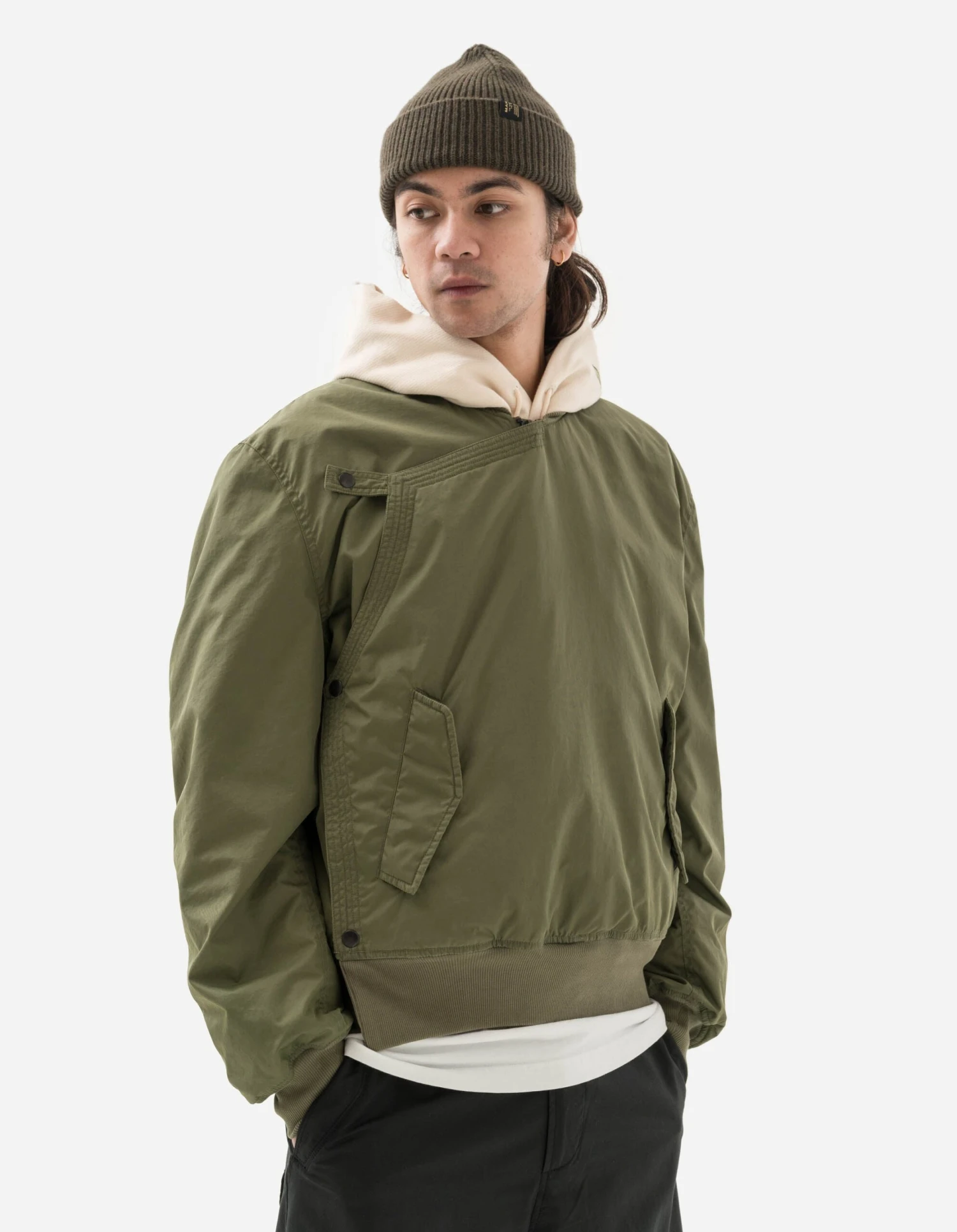 Maharishi 5056 Monk MA-1 Flight Jacket Olive 2 Maharishi 5056 Monk MA-1 Flight Jacket Olive - Image 2