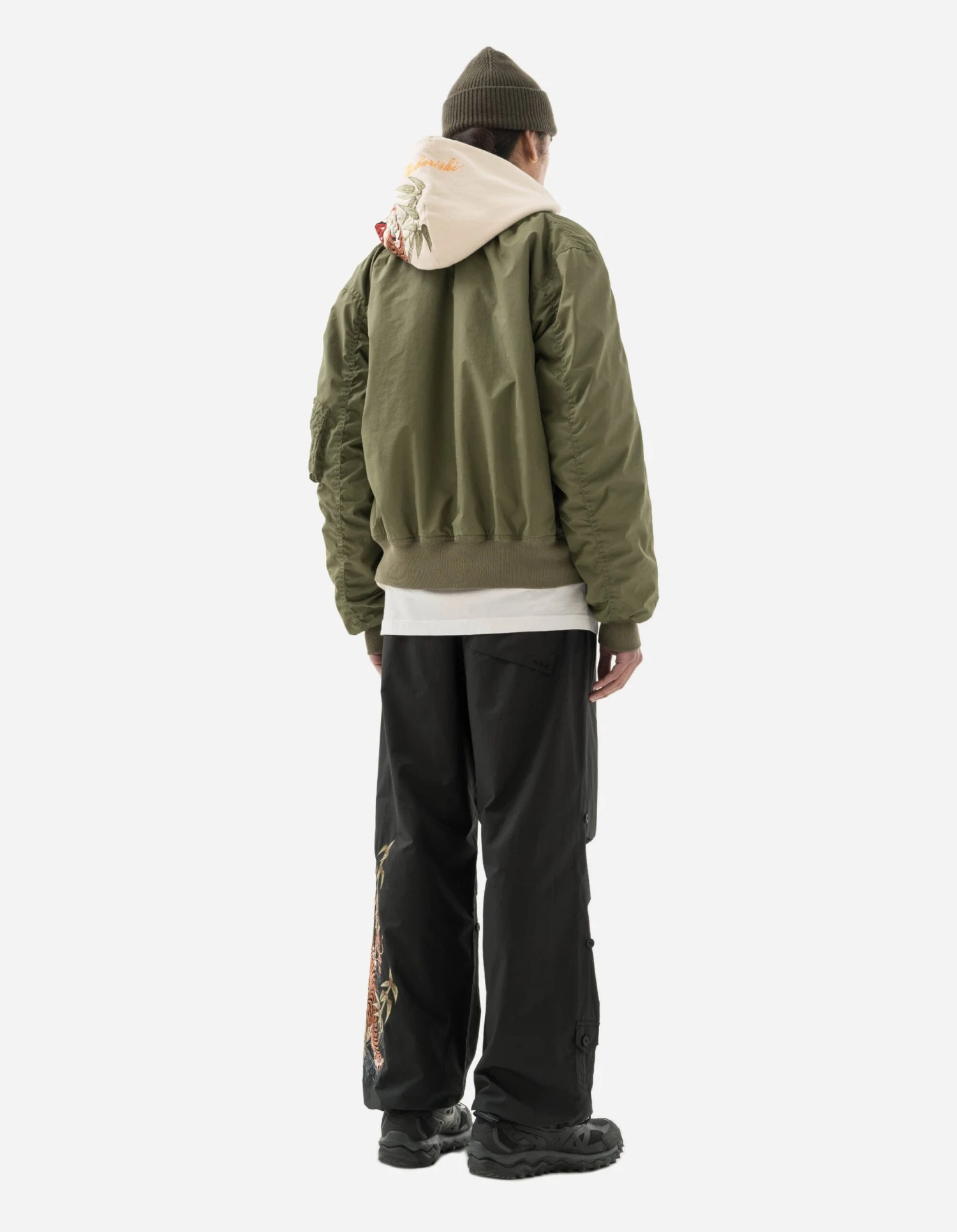 Maharishi 5056 Monk MA-1 Flight Jacket Olive 4 Maharishi 5056 Monk MA-1 Flight Jacket Olive - Image 4