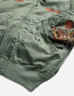 Maharishi 5059 Dragon CWU-45 Flight Jacket Sage -Maharishi Shop 5059 sage 30 Green