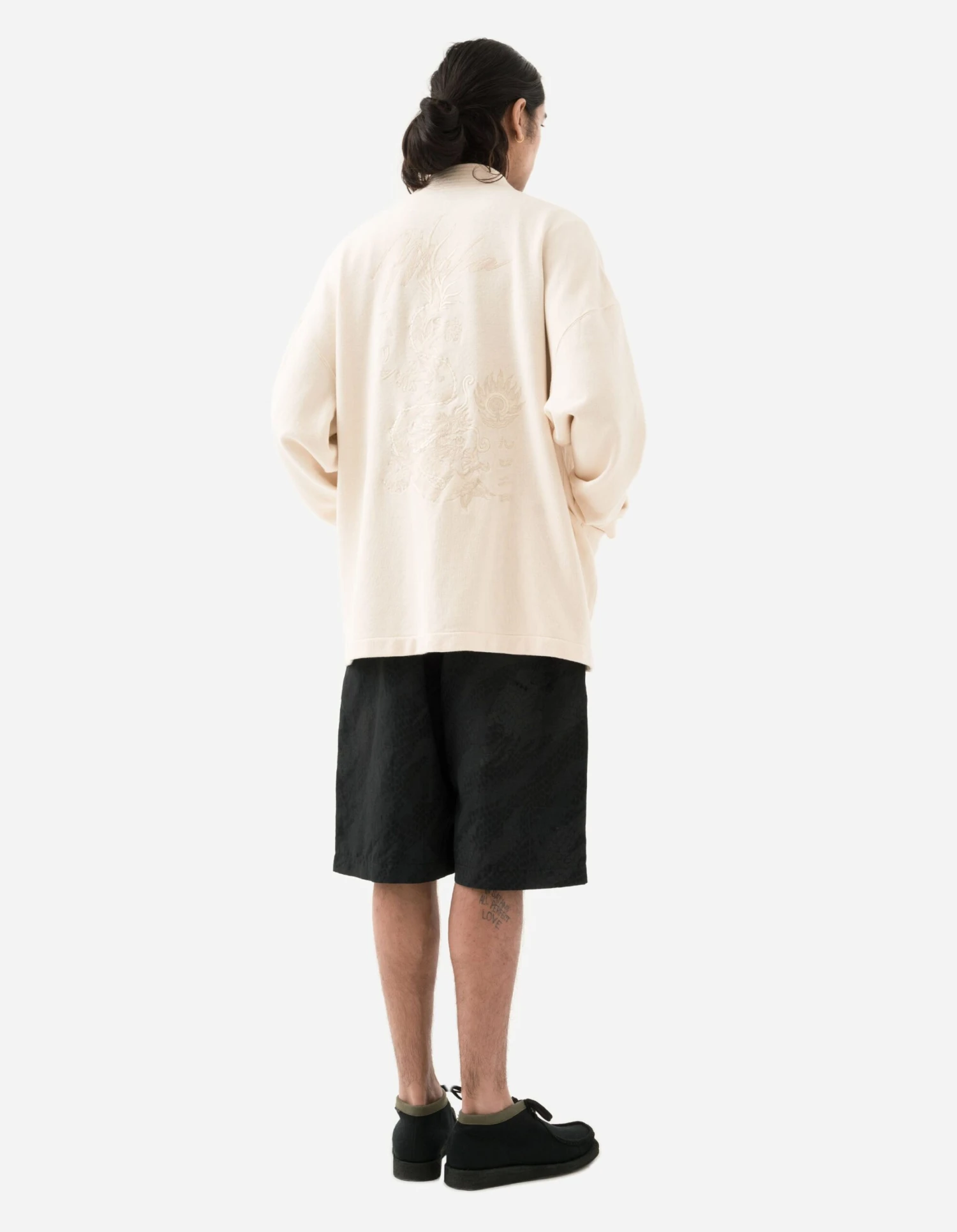 Maharishi 5060 Hemp Dragon Sweat Kimono Ecru 5 Maharishi 5060 Hemp Dragon Sweat Kimono Ecru - Image 5