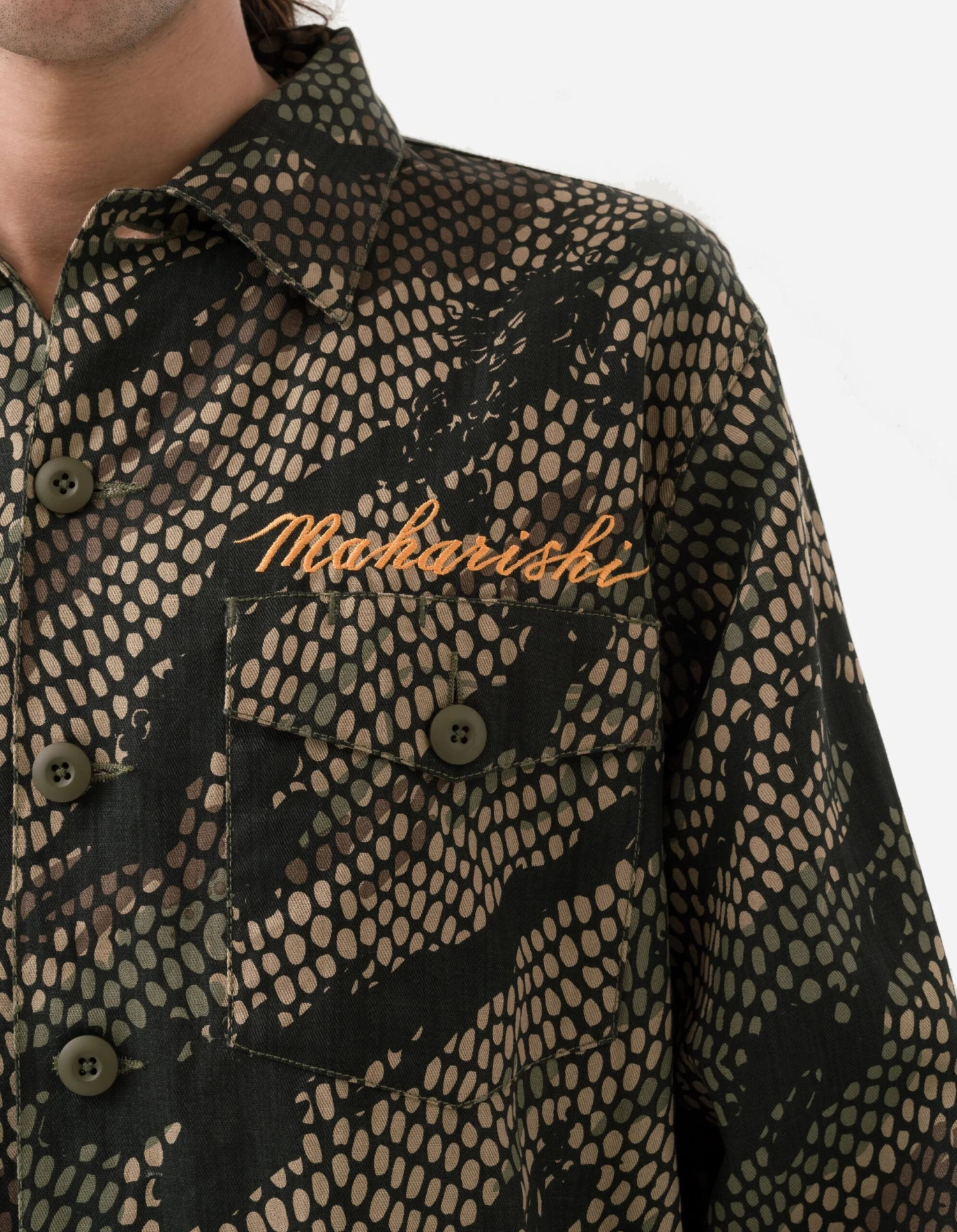 Maharishi 5062 Original Dragon Camo Overshirt Woodland 5 Maharishi 5062 Original Dragon Camo Overshirt Woodland - Image 5