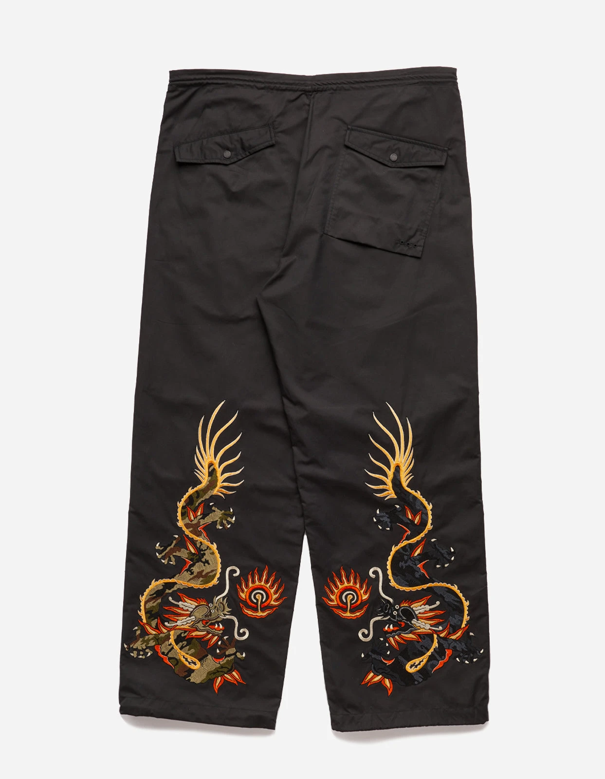 Maharishi 5064 Double Dragons Loose Snopants Black 1 Maharishi 5064 Double Dragons Loose Snopants Black