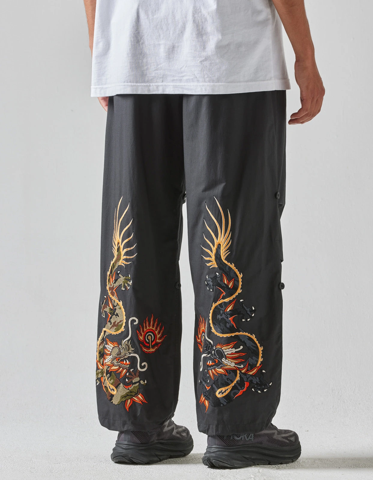 Maharishi 5064 Double Dragons Loose Snopants Black 2 Maharishi 5064 Double Dragons Loose Snopants Black - Image 2
