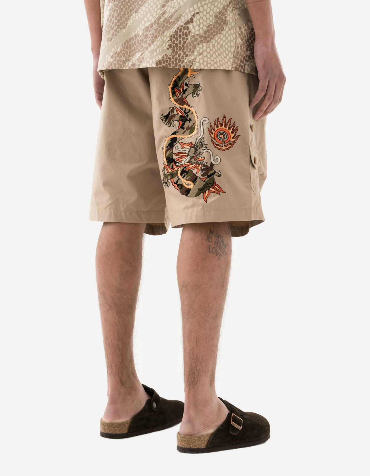 Maharishi 5070 Original Dragon Loose Snoshorts Sand 2 Maharishi 5070 Original Dragon Loose Snoshorts Sand - Image 2