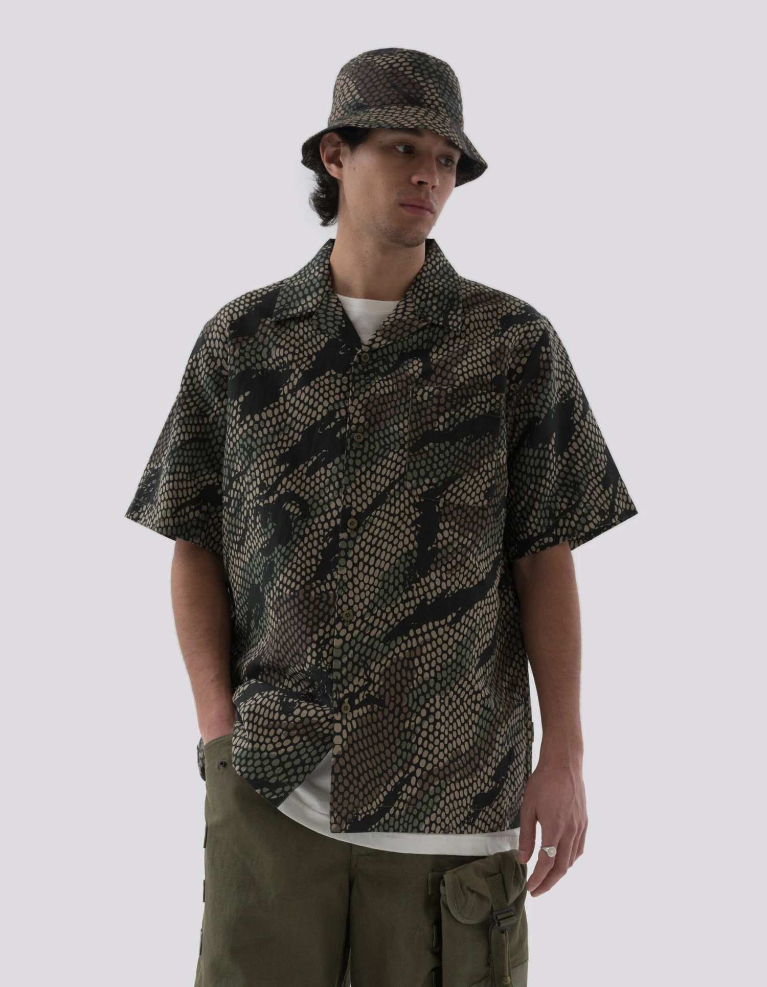 Maharishi 5071 Camo Hemp Summer Shirt Woodland 2 Maharishi 5071 Camo Hemp Summer Shirt Woodland - Image 2