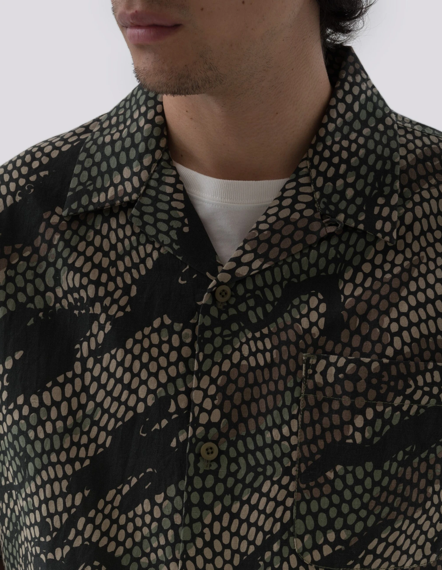 Maharishi 5071 Camo Hemp Summer Shirt Woodland 6 Maharishi 5071 Camo Hemp Summer Shirt Woodland - Image 6
