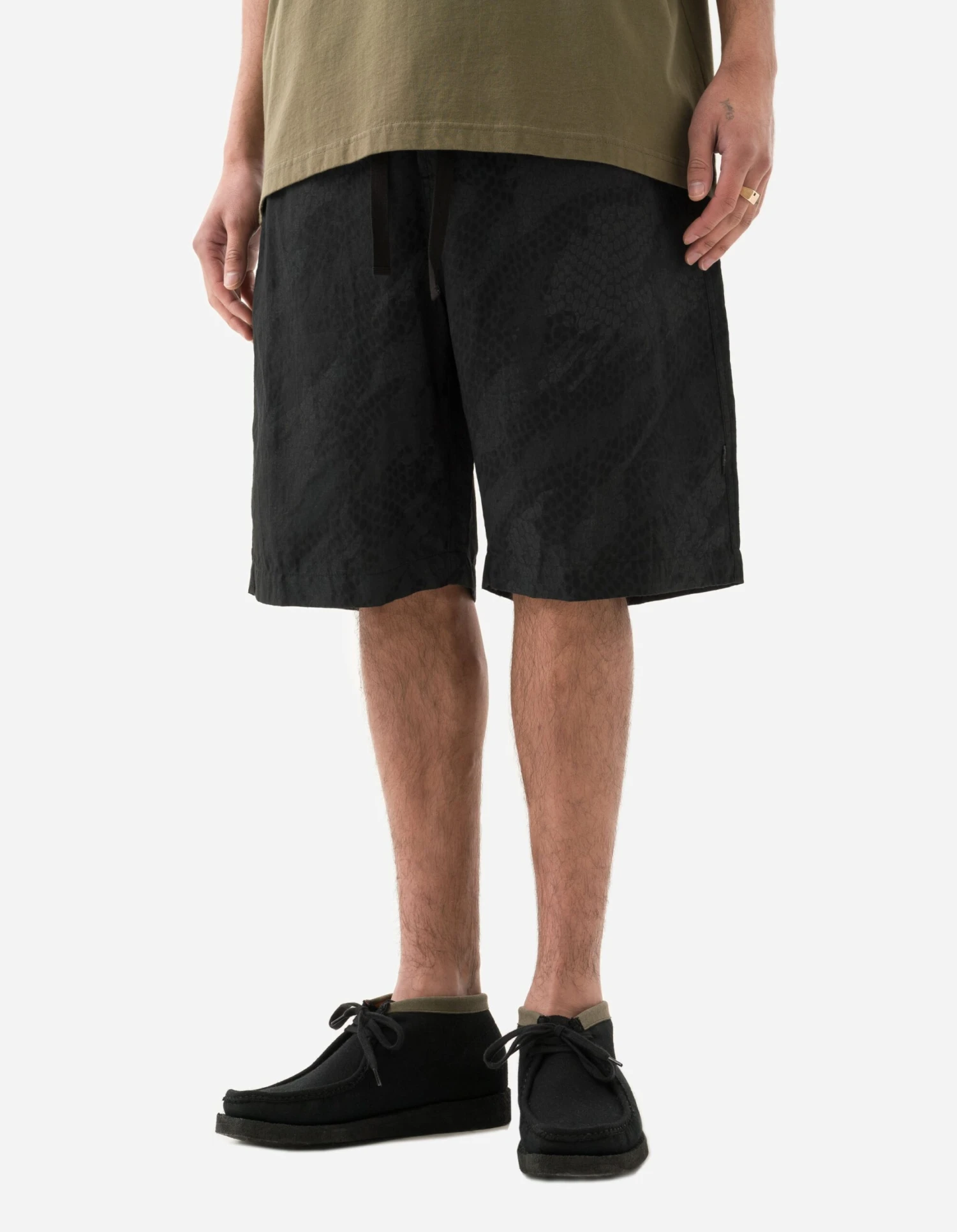 Maharishi 5072 Camo Hemp Loose Track Shorts Subdued Night 2 Maharishi 5072 Camo Hemp Loose Track Shorts Subdued Night - Image 2