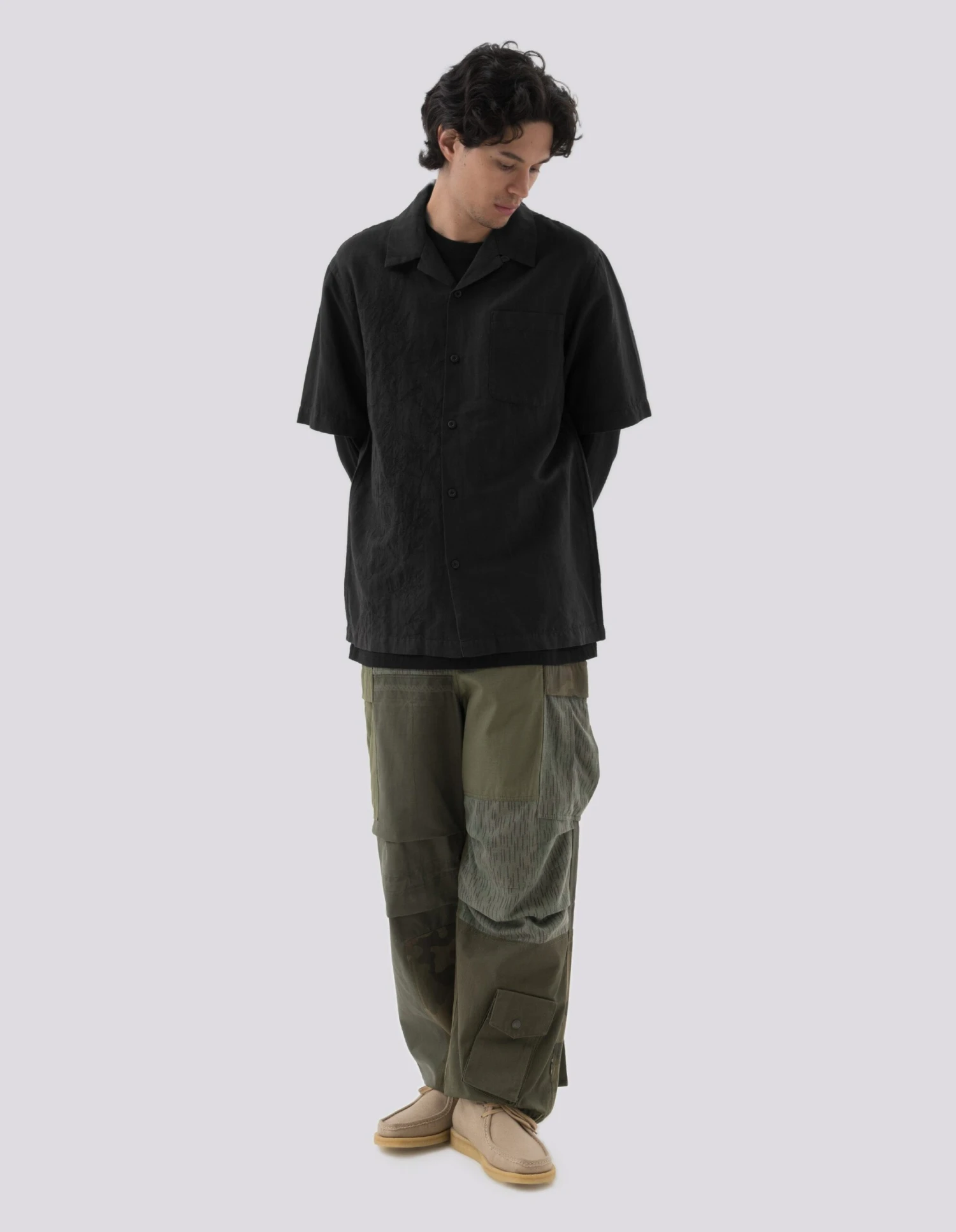 Maharishi 5078 Dragon Bamboo Hemp Shirt Black 4 Maharishi 5078 Dragon Bamboo Hemp Shirt Black - Image 4