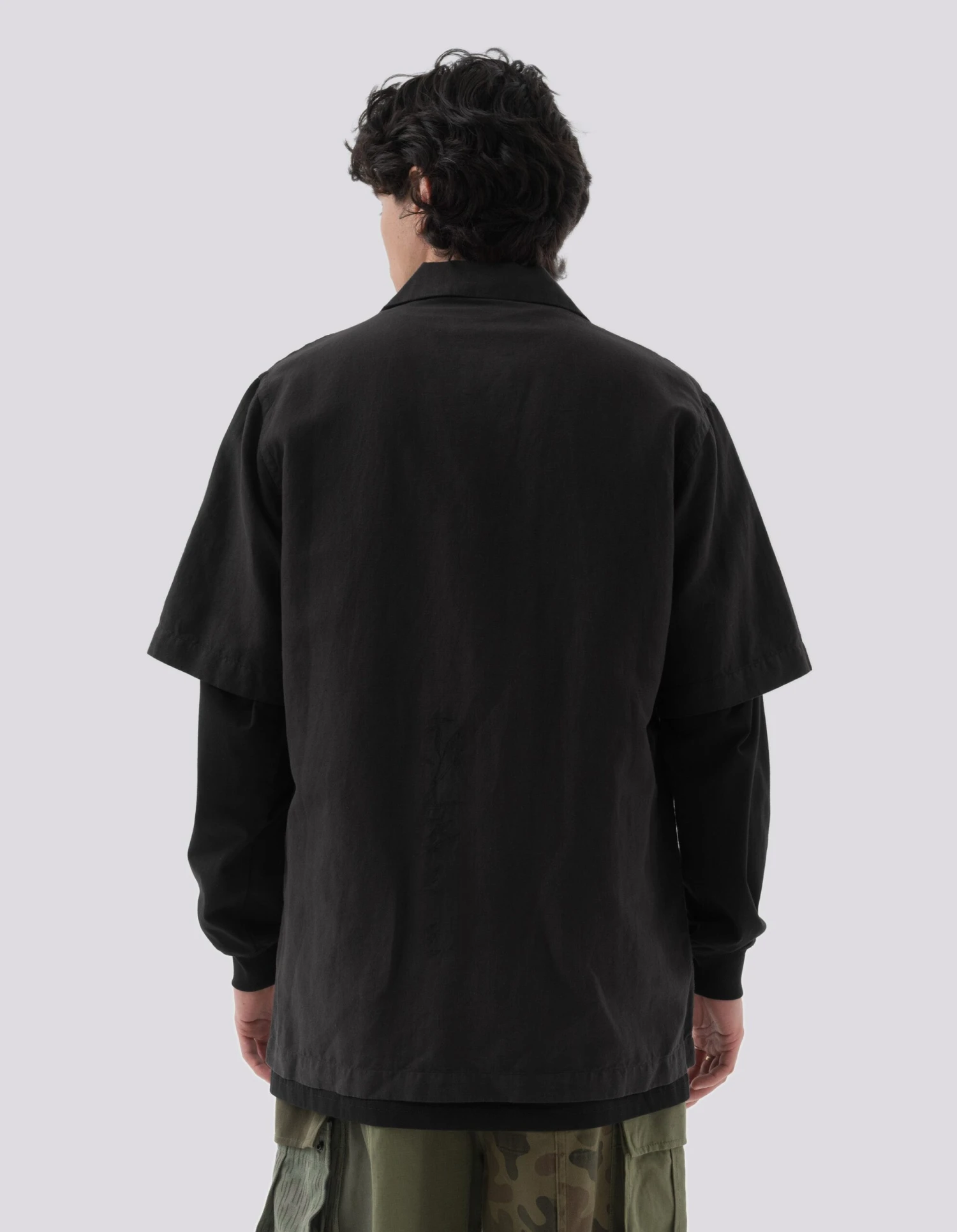 Maharishi 5078 Dragon Bamboo Hemp Shirt Black 3 Maharishi 5078 Dragon Bamboo Hemp Shirt Black - Image 3