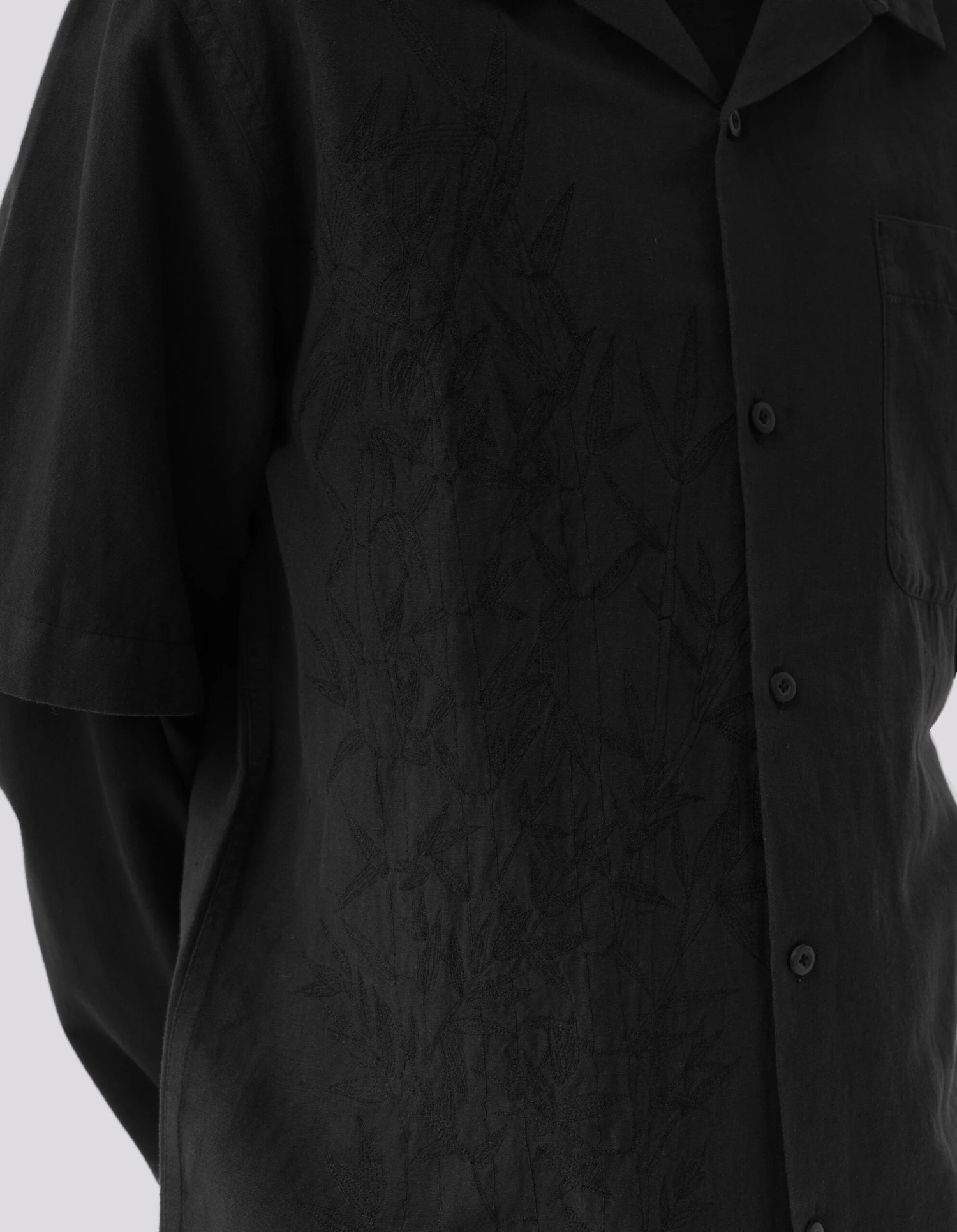 Maharishi 5078 Dragon Bamboo Hemp Shirt Black 6 Maharishi 5078 Dragon Bamboo Hemp Shirt Black - Image 6