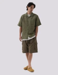 Maharishi 5078 Dragon Bamboo Hemp Shirt Olive OG-107F 14 Maharishi 5078 Dragon Bamboo Hemp Shirt Olive OG-107F -Maharishi Shop 5078 OLIVE 50