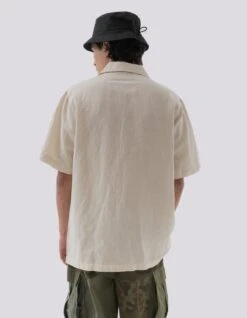 Maharishi 5078 Dragon Bamboo Hemp Shirt Ecru 15 Maharishi 5078 Dragon Bamboo Hemp Shirt Ecru -Maharishi Shop 5078 WHITE 60