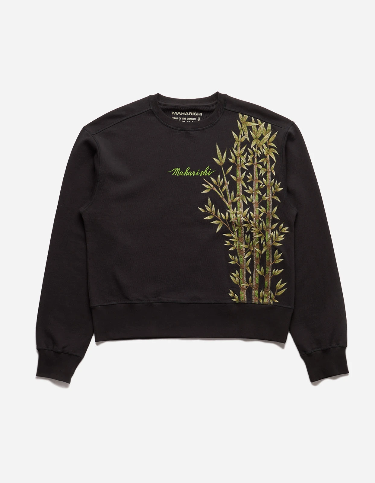 Maharishi 5079 Bamboo Vintage Crew Sweat Black 1 Maharishi 5079 Bamboo Vintage Crew Sweat Black