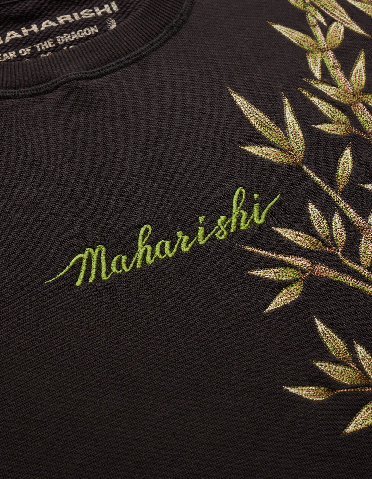 Maharishi 5079 Bamboo Vintage Crew Sweat Black 7 Maharishi 5079 Bamboo Vintage Crew Sweat Black - Image 7