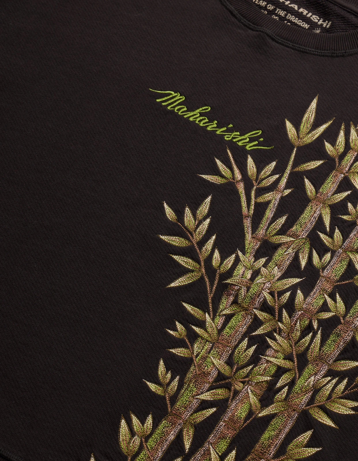 Maharishi 5079 Bamboo Vintage Crew Sweat Black 8 Maharishi 5079 Bamboo Vintage Crew Sweat Black - Image 8