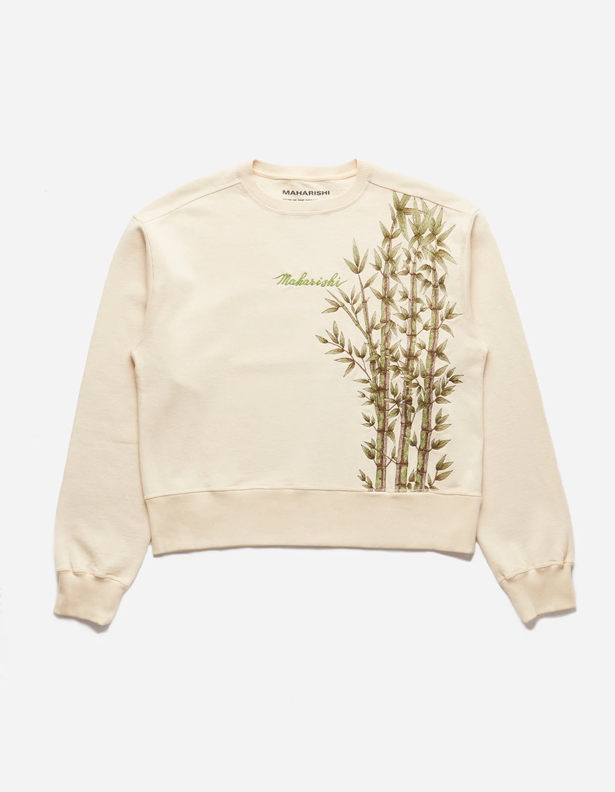 Maharishi 5079 Bamboo Vintage Crew Sweat Ecru 1 Maharishi 5079 Bamboo Vintage Crew Sweat Ecru