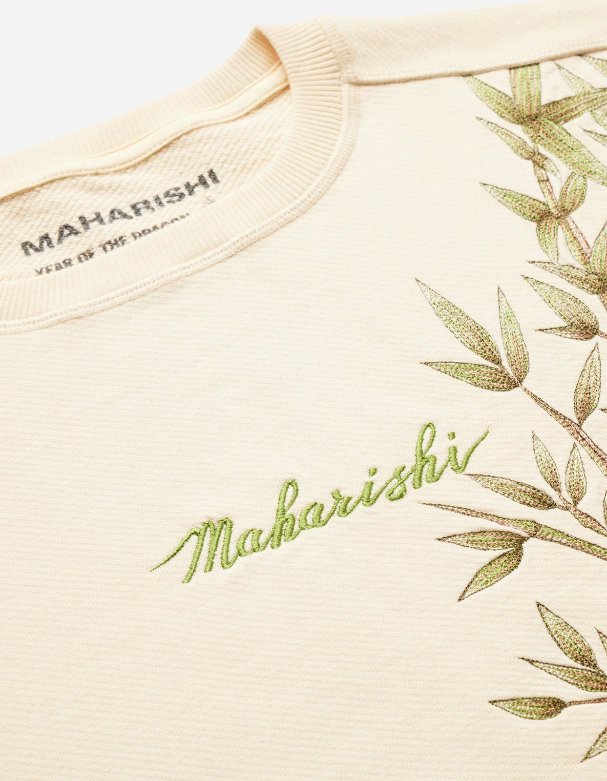 Maharishi 5079 Bamboo Vintage Crew Sweat Ecru 6 Maharishi 5079 Bamboo Vintage Crew Sweat Ecru - Image 6