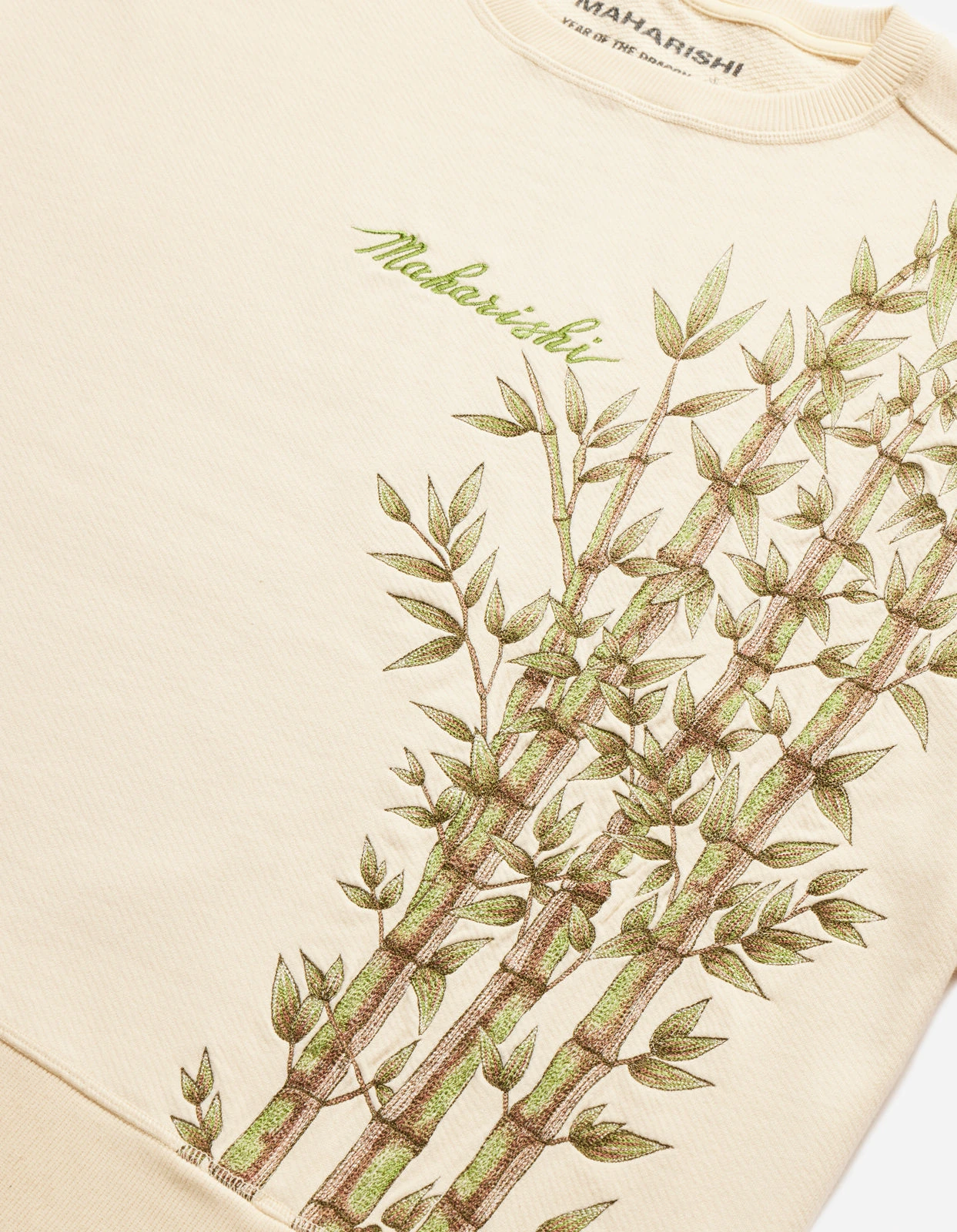 Maharishi 5079 Bamboo Vintage Crew Sweat Ecru 7 Maharishi 5079 Bamboo Vintage Crew Sweat Ecru - Image 7