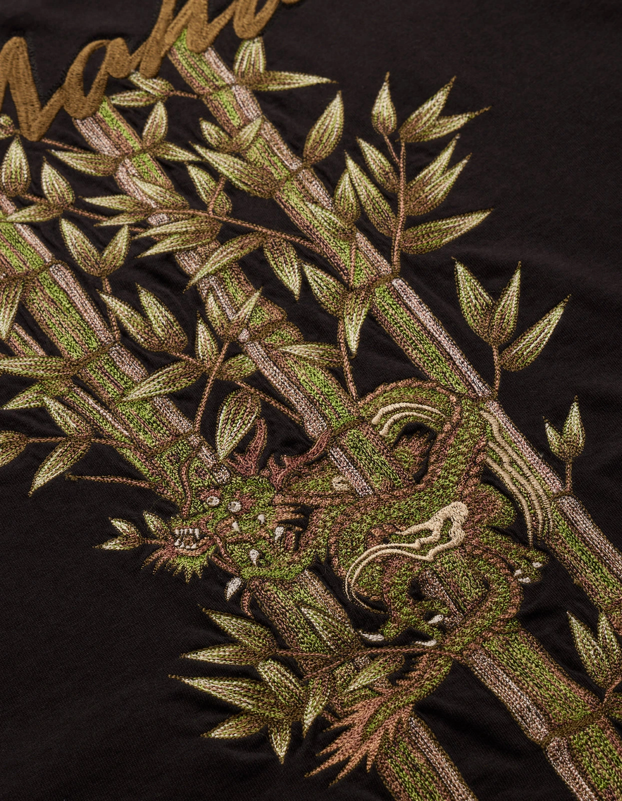 Maharishi 5080 Dragon Bamboo L/S T-Shirt Black 5 Maharishi 5080 Dragon Bamboo L/S T-Shirt Black - Image 5