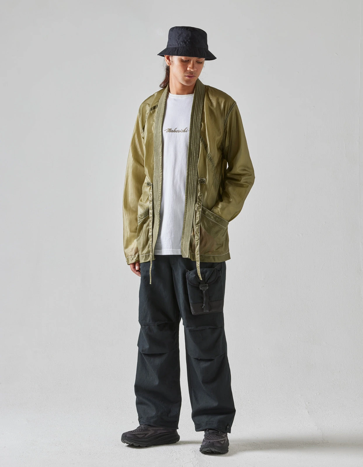 Maharishi 5091 Upcycled Parachute Kimono Olive 3 Maharishi 5091 Upcycled Parachute Kimono Olive - Image 3