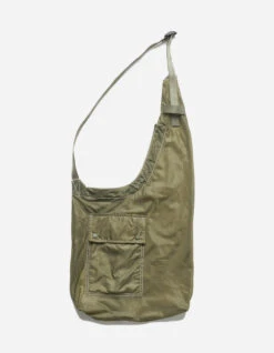 Maharishi 5093 Upcycled Parachute Sling Bag Olive