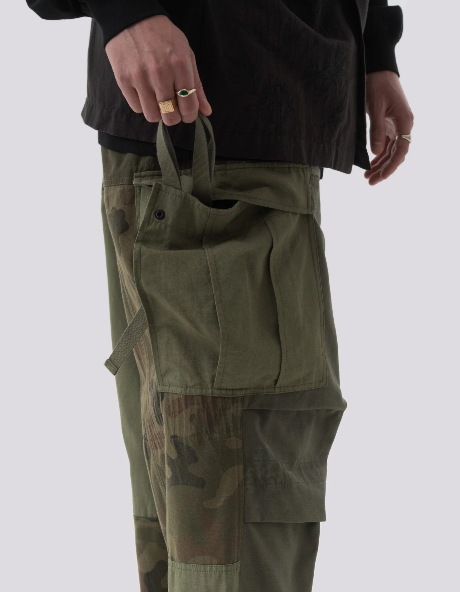 Maharishi 5094 Upcycled M65 Cargo Pants Olive 6 Maharishi 5094 Upcycled M65 Cargo Pants Olive - Image 6