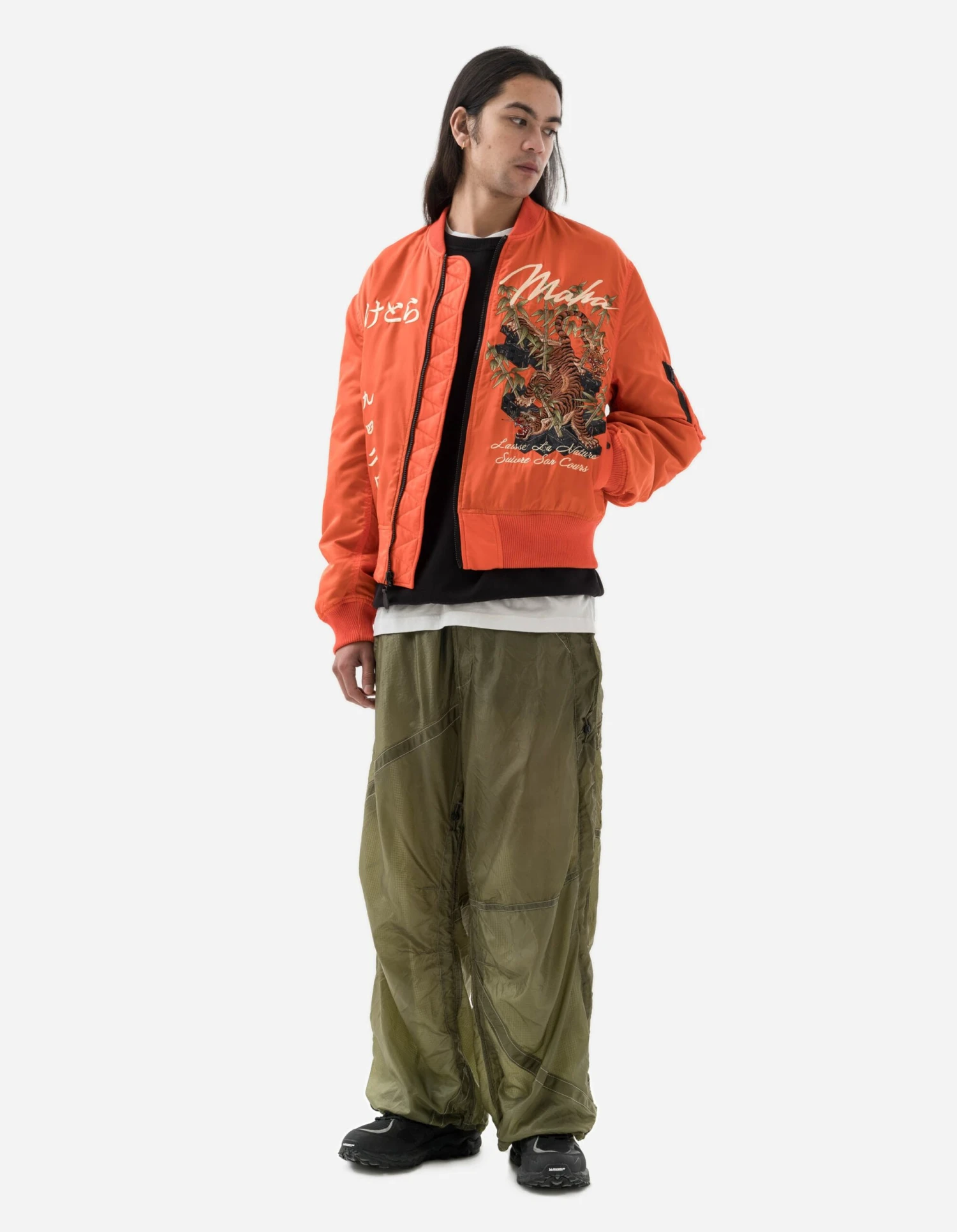 Maharishi 5096 Take Tora MA1 Flight Jacket Blaze Orange 2 Maharishi 5096 Take Tora MA1 Flight Jacket Blaze Orange - Image 2